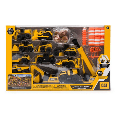 CAT 83337 3 Years  Little Machines Mega Construction Playset, Brown (41 Pieces)