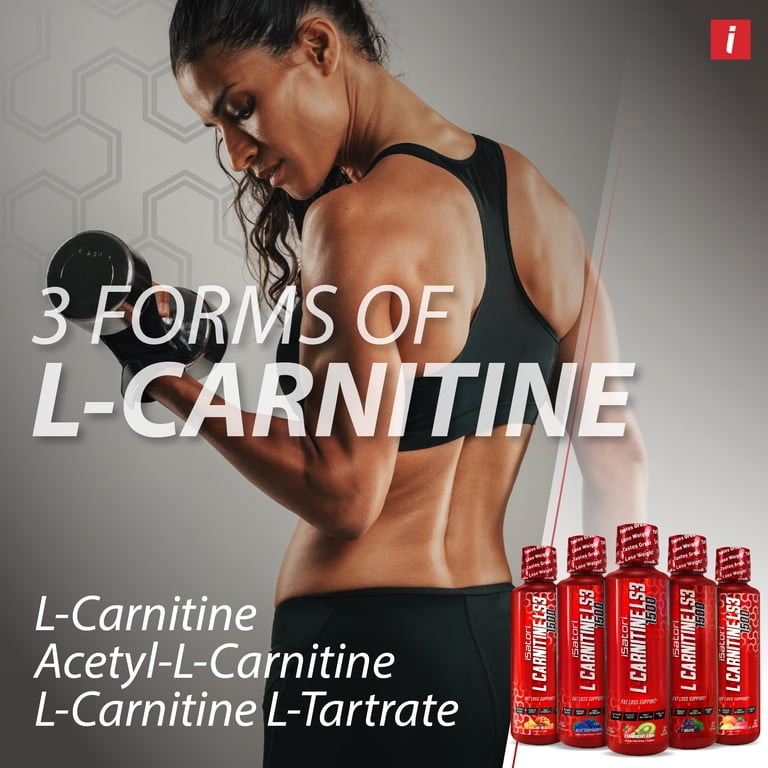 iSatori L-Carnitine LS3 Concentrated Liquid Metabolic Enhancer and Energy  Booster - Health and Fitness - Keto Friendly - Stimulant Free - Strawberry  Kiwi 1500mg (32 Servings)