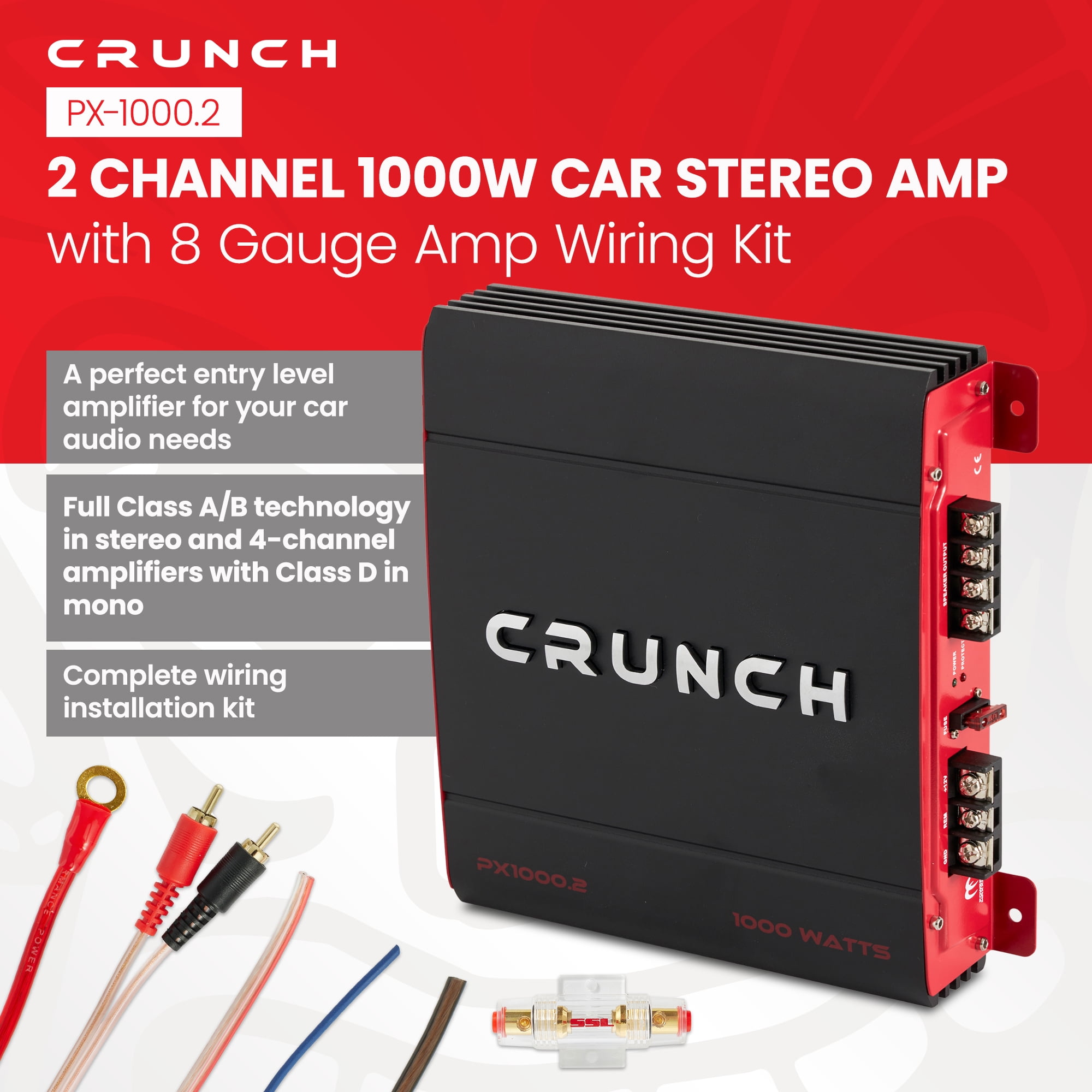 Crunch Car 2 -Channel Vehicle Audio Amplifier