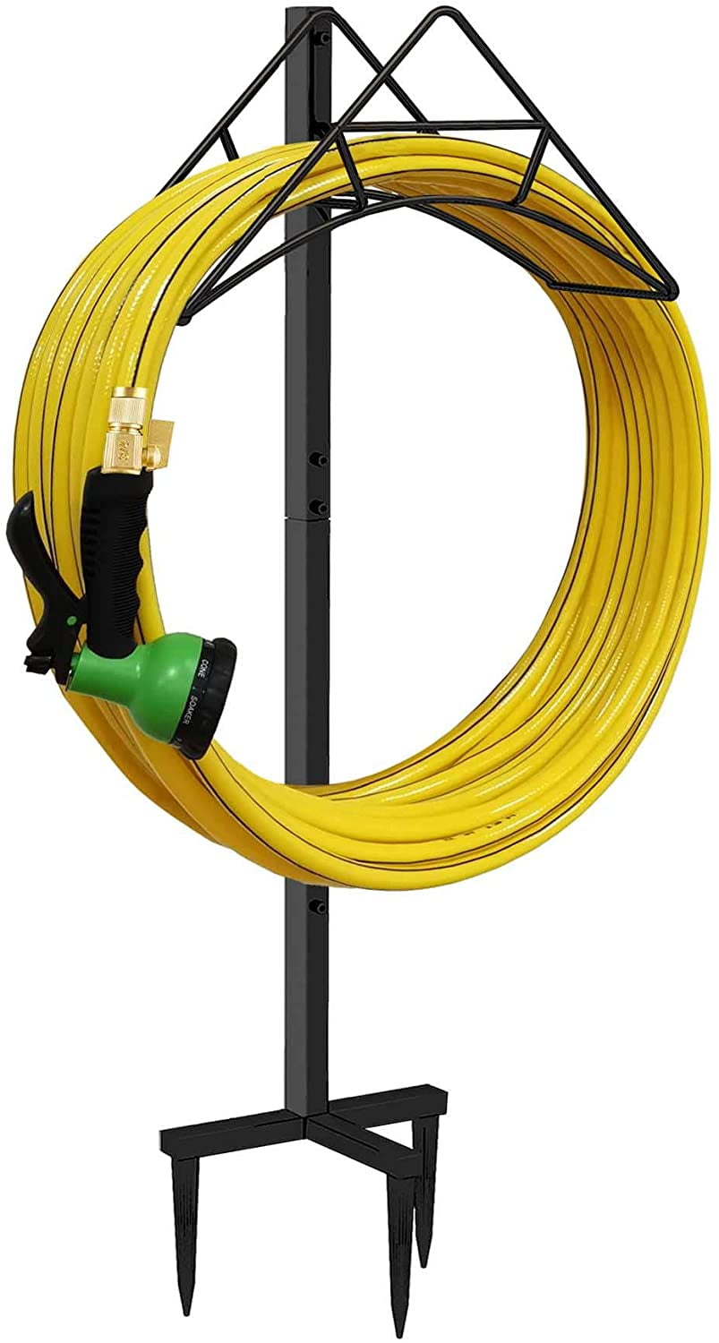 Artigarden Garden Hose Holder Free Standing Metal Water Hose Stand