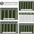thumbnail image 3 of Black Out Curtains 84 Inch Long 2 Panels Set, Olive Green Curtain for Living Room Back Tab Rod Pocket 7ft Window Drapes Bedroom Soundproof Blackout Drape, 3 of 15
