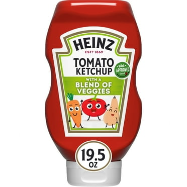 ( 2 pack )Heinz Tomato Ketchup with a Blend of Veggies, 19.5 oz Bottle