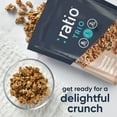 thumbnail image 5 of Ratio Trio Toasted Almond Granola Cereal, 1g Sugar, Keto Friendly, 8 oz Resealable Bag, 5 of 14