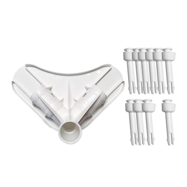 Soporte de Esquina para Marco de Piscina, Fácil Instalación, Adaptador Resistente, Junta de Esquina para Piscinas con Marco Metálico Y Piscinas Enterr 6 cm