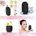 thumbnail image 3 of GeeRic Ice Face Roller, Silicone Ice Facial Rollers, Cube Face Contour for Eyes Neck, Beauty Facial Massage Roller Remove Dark Circle Pore Shrink Face Roller Skin Care Tools (Black), 3 of 6