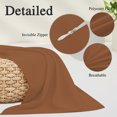 thumbnail image 3 of Pure Ochre Body Pillow Cover, Pillowcase Protectors with Zipper, Breathable Decorative Throw Pillow Case Cover, Modern Solid Color Minimalist Art Pillow Shams for Couch Sofa 20x54Inch, 3 of 9