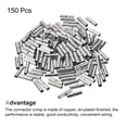 thumbnail image 3 of Uxcell Non-Insulated Butt Crimp Terminals 16-14 AWG for Electrical Wire DIY Pack of 150, 3 of 5