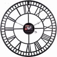 thumbnail image 4 of Weatherproof Garden Clock Retro Roman Numerals Vintage Simple Ironwork Outdoor Clock Battery Operated Silent 40cm, 4 of 4