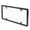 Black, variant on Custom Accessories Deluxe Heavy-Duty Metal License Plate Frame and Cover, Clear-Black