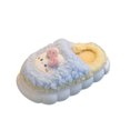 thumbnail image 1 of Women's Versatile Cute Bow Rabbit Warm Platform Shoes Fashionable Fall and Winter Trend Flat Soft Sandals., 1 of 7