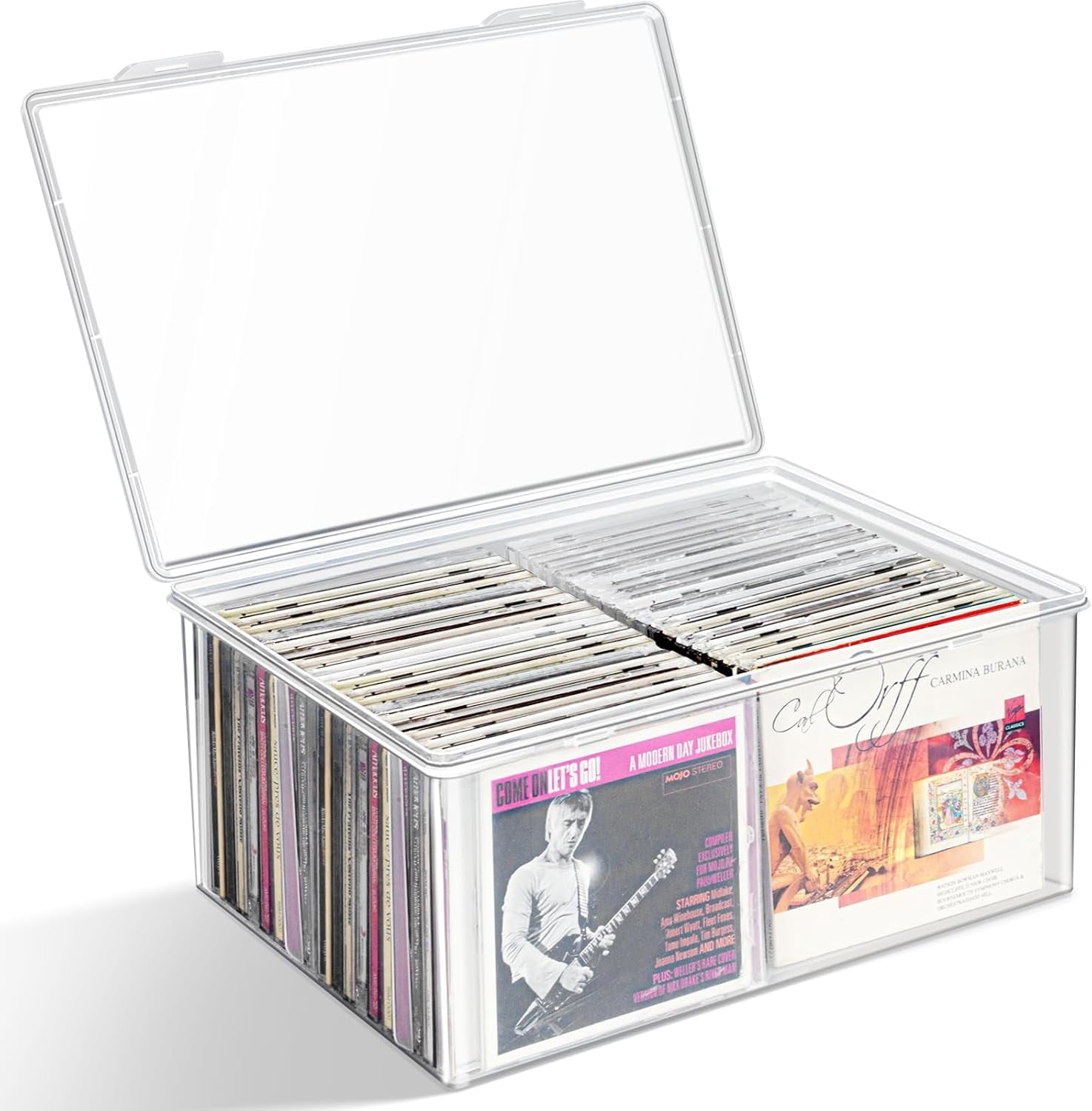 Hipce CDR-20 BP Stackable One Touch CD Rack, Baby Pink - 20