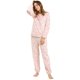 thumbnail image 1 of Pijama De Franela Lindo Impreso Manga Larga Top Y Pantalones Para Dormir Ropa De Dormir Suave Conjuntos Invierno Para Mujeres Rosa M, 1 of 6