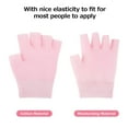 thumbnail image 2 of 2 Pairs Moisturizing Gloves Fingerless Moisture Gloves Soft Moisturizing Gloves for Dry Rough and Cracked Hands (Pink and Black), 2 of 5