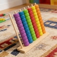 thumbnail image 6 of Wooden Abacus Counting Toy for Toddlers Colorful Bead Maze Educational Math Learning Game Preschool Classic Activity Board, 6 of 9