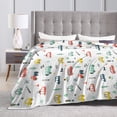 thumbnail image 4 of LHSHID School Bus Throw Blanket Soft Fuzzy Fleece Blanket For Couch Bed Living Room Decoration 30x40in, 4 of 6