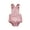 pink, variant on Lovely Baby Girls Printed Romper  Sleeveless Square Neck Buttoned Suspender Elastic Waist Jumpsuit Triangle Crotch