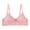 Pink, variant on Women Support Solid Bra Front Closure Underwire Bra with Shaping Cups and Adjustable Support for Enhanced Comfort 48 Red