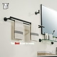 thumbnail image 4 of Double Towel Bar Matte Stainless Steel Bath Towel Rack for Bathroom Towel Holder Wall Mount Total Length TBLPB, 4 of 9