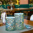 thumbnail image 3 of Yayeee Flameless Candles with Remote Flickering Battery Operated Multi Color Changing, Green Floral Garden, 3 of 7