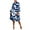 Blue, variant on Bixock Plus Size Dresses for Women,Women's Dresses,Dresses for Women Floral Print Long Sleeve V Neck Collared Shirt Dress Plus Size Loose Dresses