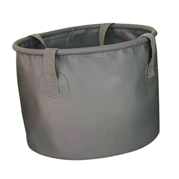 Cubo plegable, fregadero, cubo para acampar, cubo plegable para almacenar agua, agua Gris 20L 32cmx15cm