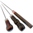 thumbnail image 1 of Leather Hole Punch Tool Set - 3 Pcs Wood Handle Sewing Awl for Leather SHAR, 1 of 5