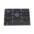 thumbnail image 1 of Parrilla de cocina empotrable gas natural y gas LP SUPRA Parrilla 5Q-PG-76 empotrable 76 cm Negro, 1 of 4