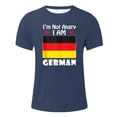 thumbnail image 3 of T-Shirt Homme Imprimé Lettre Allemande Confortable Été Décontracté avec Tissu Extensible pour Intérieur Extérieur, 3 of 6