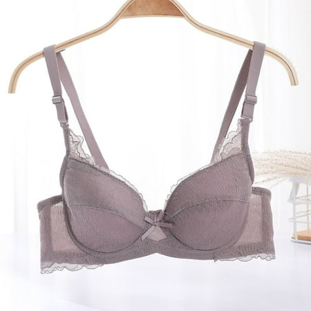 Iyufng Bras for Women Plus Size Women Bras Push Up Women s Sexy Oversized Bra Ultra Thin Without Sponge Lingerie and Sexy Lace Large Chest Appears Smaller Summer Savings Clearance