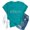 Dark Green, variant on Women's Short Sleeve Shirts Kindness Inspirational Teacher Tops Spring Fashion Summer Casual Tees