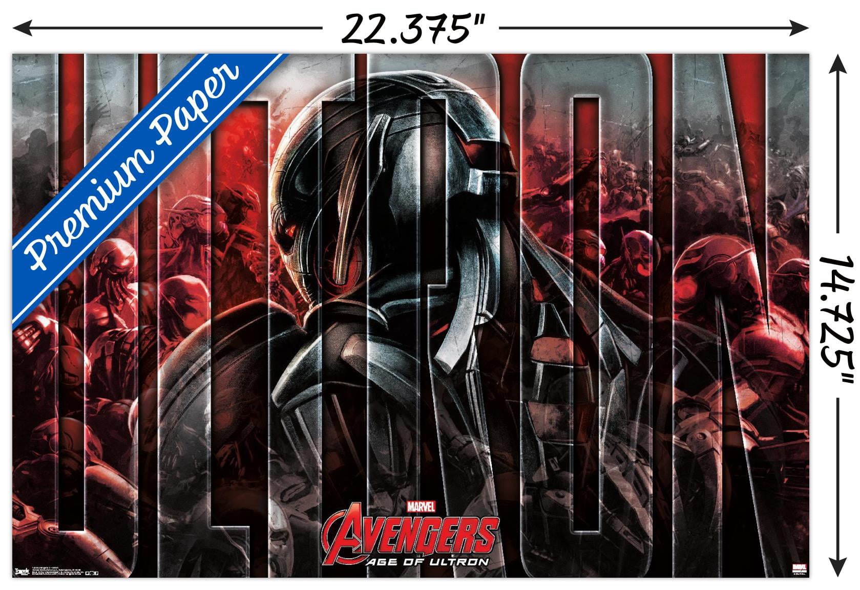 CHOOSE YOUR SIZE! Marvel Avengers Poster Age of Ultron Quality Large FREE P+P