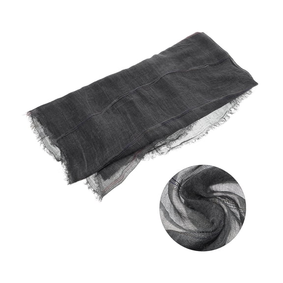 Milisten Cotton Scarf in Black Soft Breathable Warm Scarf for Outdoor and Casual Winter Use
