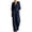 Navy, variant on Drses Women Long Sleeve Wide Leg Jumpsuit for Fall Winter, V Neck Batwing High Waist Waist Pleats Loose Elegant Outfit with Hidden Pockets, Versatile Formal Travel Casual Solid One Piece