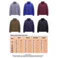 thumbnail image 2 of Fashnice Men Outwear Packable Overcoats Solid Color Coat Windproof Outdoor Down Coats Navy Blue XL, 2 of 2
