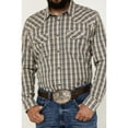 thumbnail image 4 of Blue Ranchwear Men's Pradera Plaid Print Long Sleeve Pearl Snap Western Shirt Indigo XX-, 4 of 5