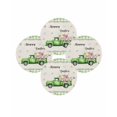 thumbnail image 7 of 15 Inch Round Placemats Set of 4, Easter Non Slip Heat Insulation PP Table Mats, Spring Truck Rabbit Flowers Eggs Green Check Washable Place Mats for Kitchen Dining Party Table Decor, 7 of 7