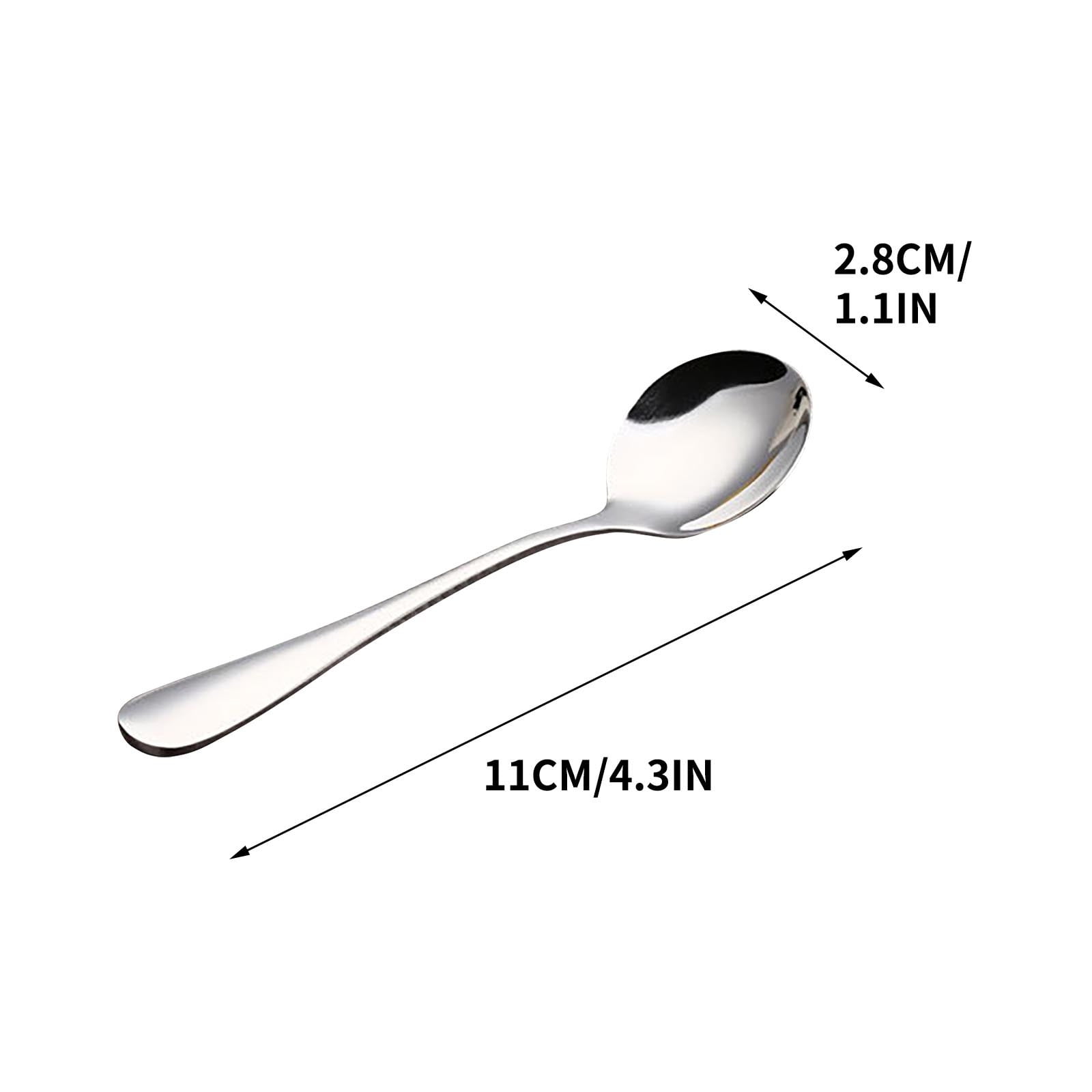 Apmemiss Clearance Stainless Steel Dinner Spoons Set, Large Spoons