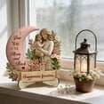 thumbnail image 1 of Figureta de madera para padres adornos en forma de corazón • Decoración de escritorio I Love You • Escultura artesanal de madera natural • Regalo de cumpleaños para el Día del Padre, 1 of 8