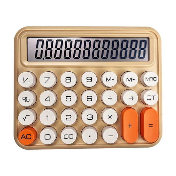 Calculadora de escritorio Kenally científica profesional color crema