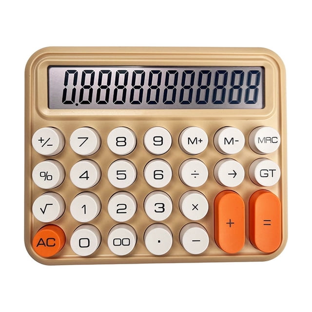 Calculadora de escritorio Kenally científica profesional color crema