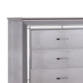 thumbnail image 4 of Furniture of America Rachel Contemporary Solid Wood 5-Drawer Chest in Silver, 4 of 4