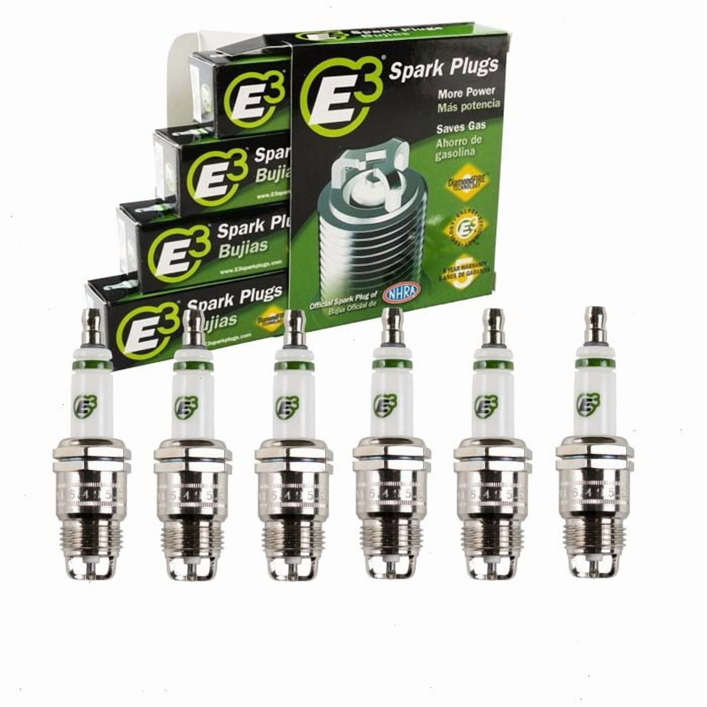 6 pc E3 Spark Plugs compatible with Ford F-150 4.9L L6 1975-1996