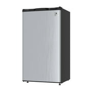 Arctic Chef 3.2 Cu. ft. Compact Mini Fridge with Freezer, Stainless Steel
