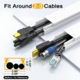 thumbnail image 2 of Cord Hider Delamu CC01 - Organizador de cables (4 m), color blanco, 2 of 9