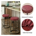 thumbnail image 5 of 2Pcs Stool Covers Round, 12-15 Inch Waterproof PU Bar Stool Seat Covers with Elastic Bands,Bar Stool Chair Covers Washable Stool Cushion Slipcover, 5 of 7