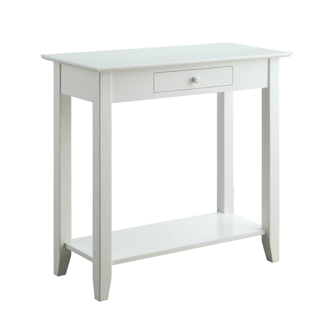 Pemberly Row Table de Hall Moderne / Contemporain en Fini Bois Blanc