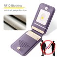 thumbnail image 6 of Allytechgroup Case for Google Pixel 6 Pro with Detachable Cards Holder, RFID Blocking 2 In 1 Wallet Case with Kickstand Shockproof Back Cover Shell for Google Pixel 6 Pro, Purple, 6 of 7