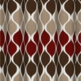 thumbnail image 2 of Espresso Brown/Beige/Barn Red Geometric, Bathroom Set, 13 Piece, Clarisse, 2 of 5