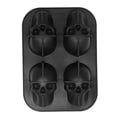 thumbnail image 1 of FLhrweasw Bandejas Molde Hielo Calavera 3D Molde Hielo Silicona Reutilizable Fácil Liberación (negro), 1 of 9