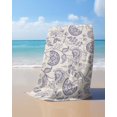 thumbnail image 4 of Purple Fruit Beach Towels Oversized Super Absorbent, Country Retro Floral Botanical Plant Lightweight Bath Towel Quick Dry Sets For Bathroom/Pool/Rv Camping/Beach Play/Gym Room/Picnic 35"x70", 4 of 8